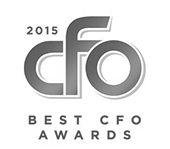 The logo for the 2015 cfo best cfo awards.