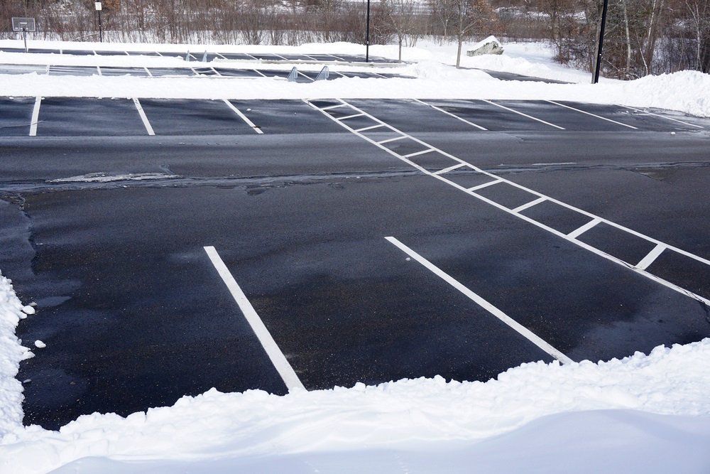 Parking lot snow removal