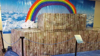 VBS decoration of Ark and Rainbow