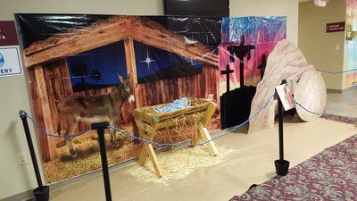 VBS decoration of the manger