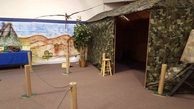 VBS decoration of lesson tent