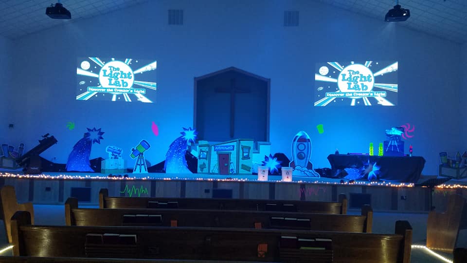 VBS decoration of the Light Lab VBS Stage