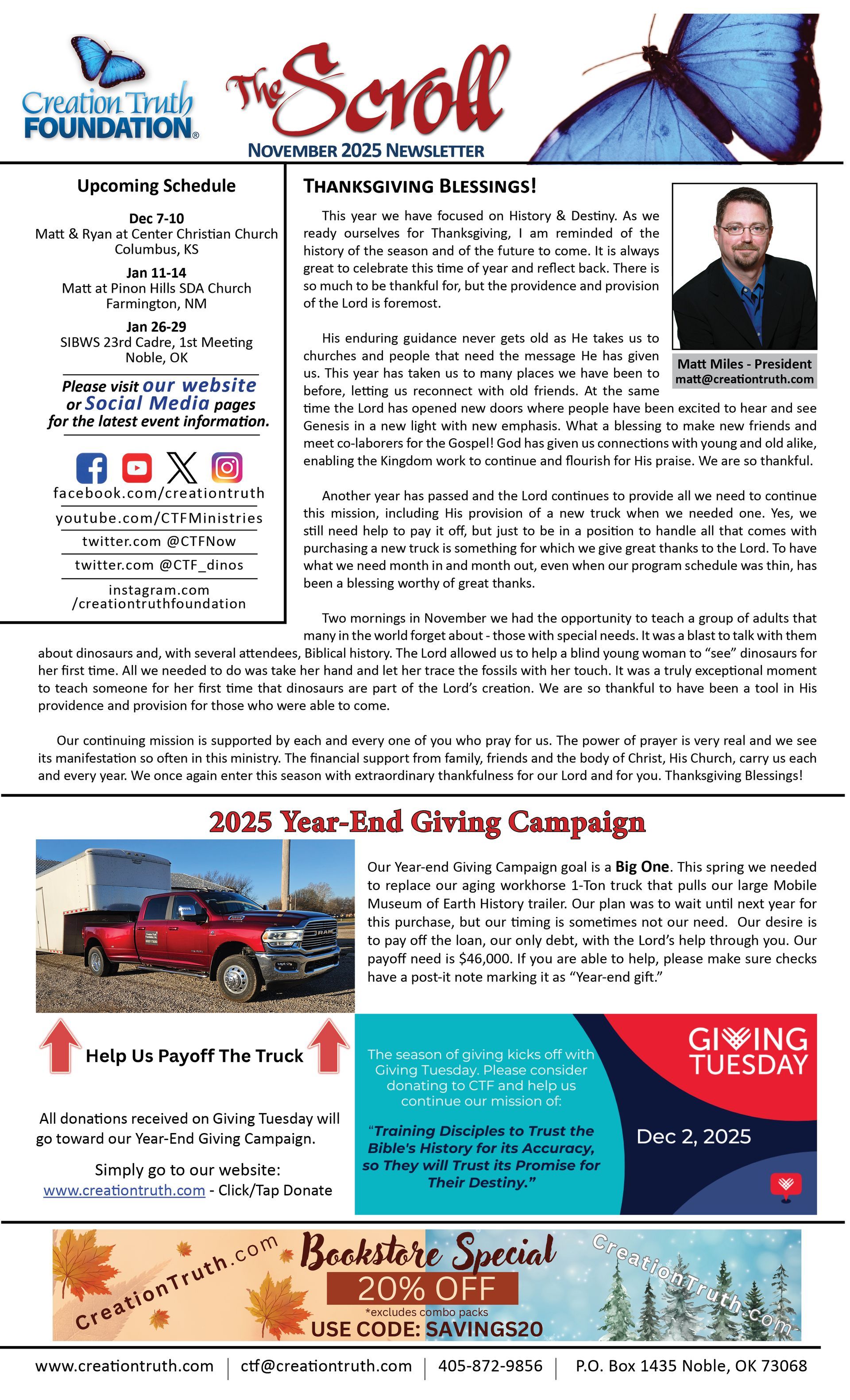 Sept/Oct Newsletter Front