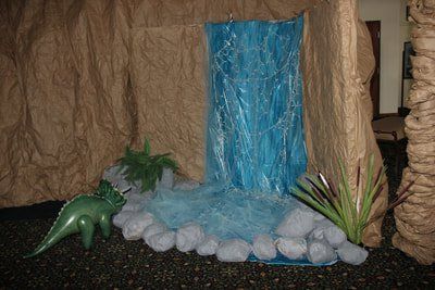VBS decoration of simulated waterfall