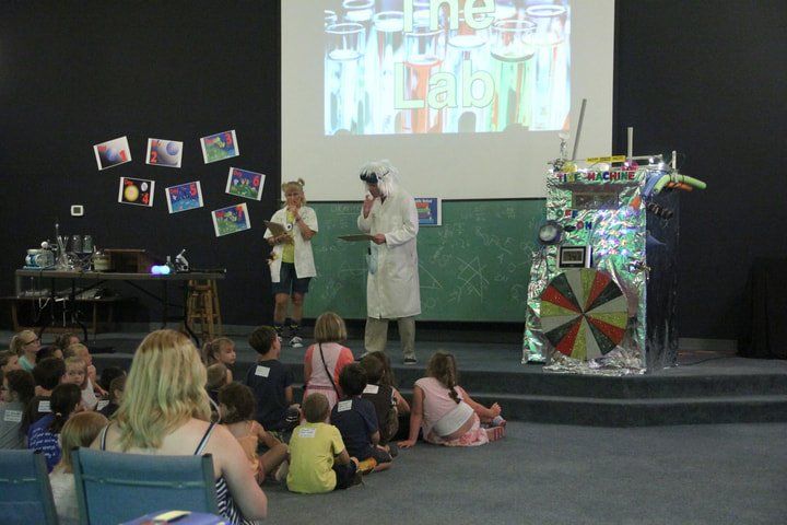 VBS skit with two characters