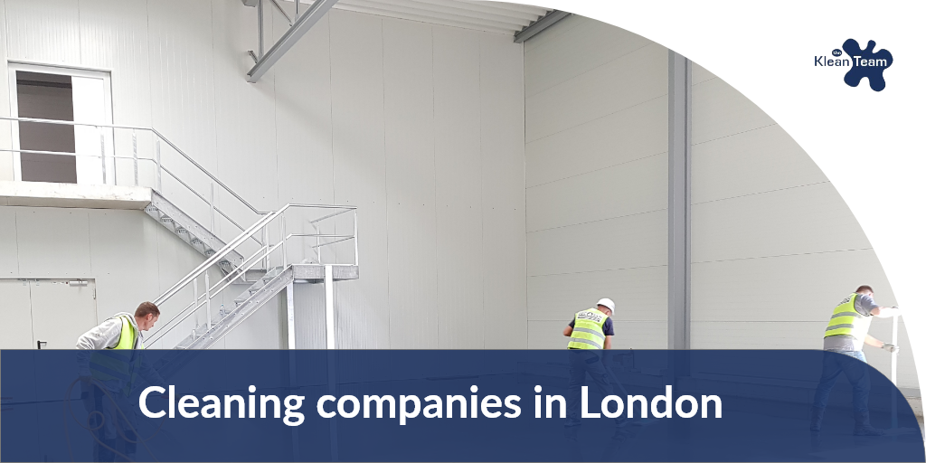 A group of people are cleaning a building in london