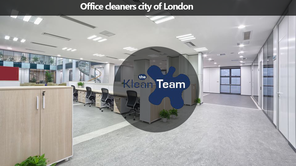 A picture of an office cleaners city of london.