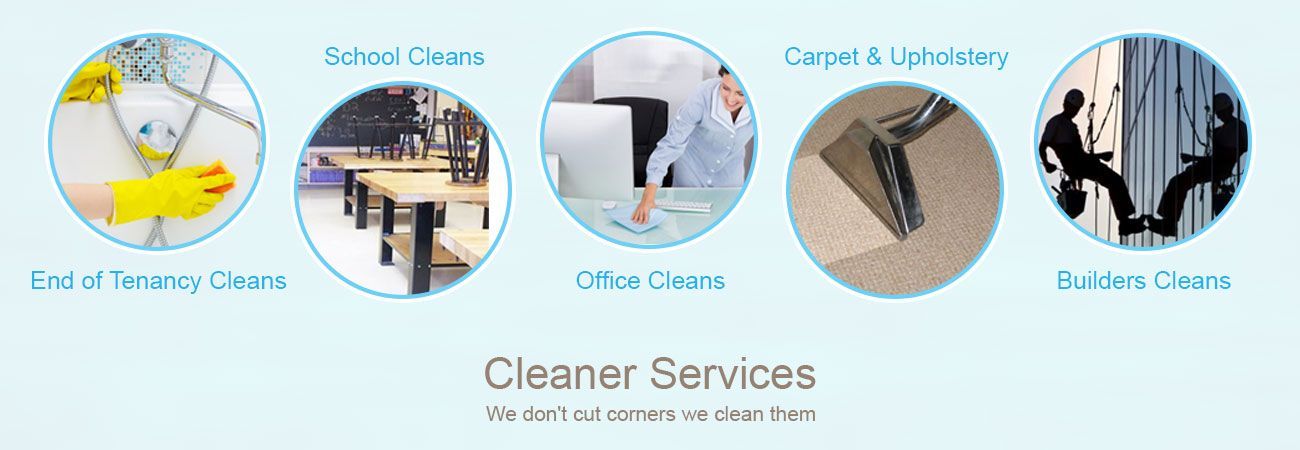 A flyer for cleaner services shows a variety of cleaning services.