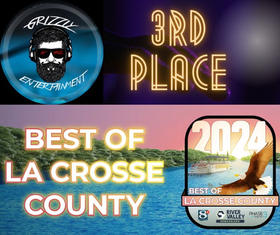 A sign that says 3rd place best of la crosse county