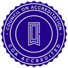 A blue council on accreditation coa accredited seal