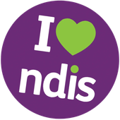 I love NDIS badge