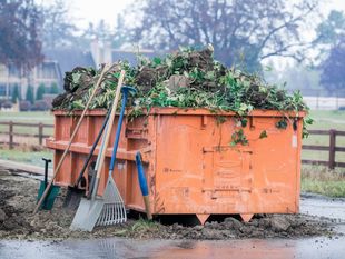 Landscape dumpster for yard debris in Oak Lawn