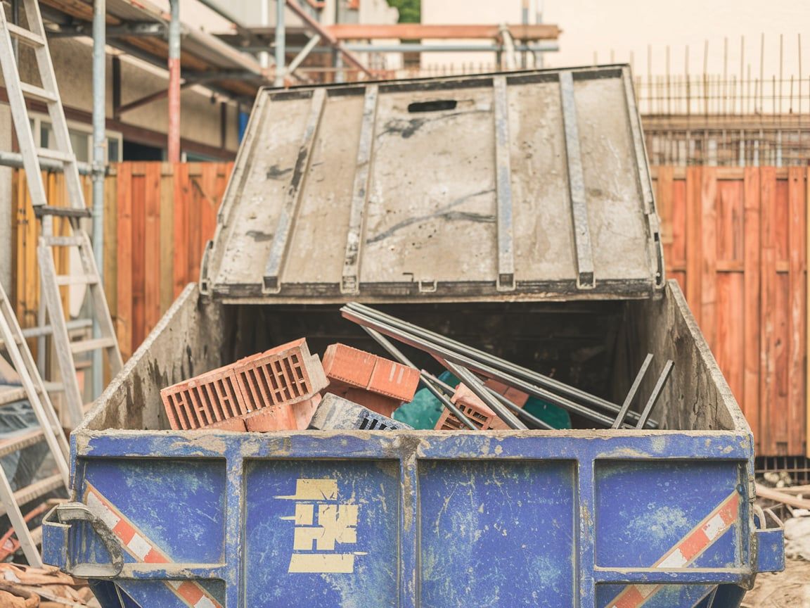 Concrete dumpster rental in Oak Lawn