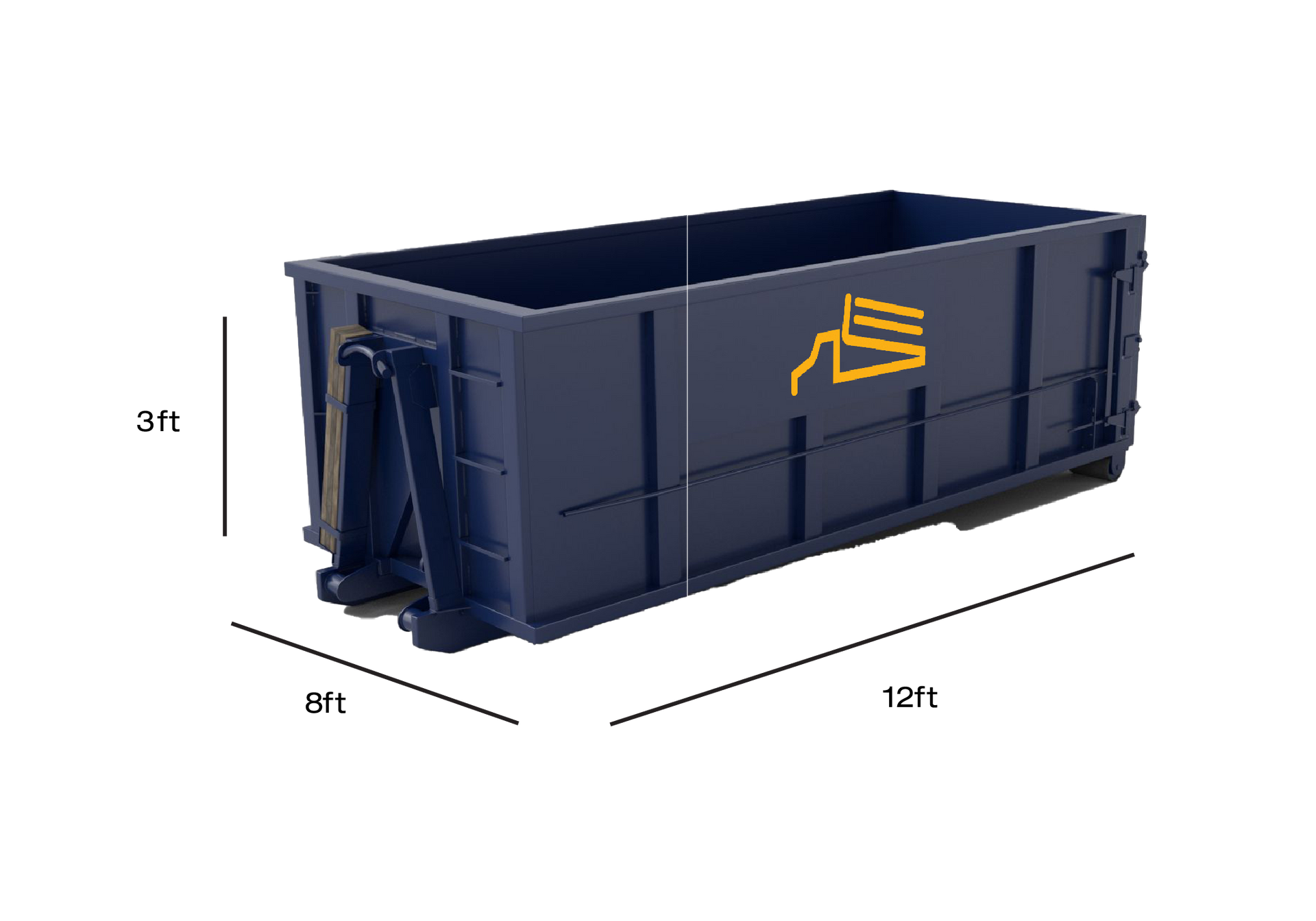 10-yard roofing dumpster for small jobs