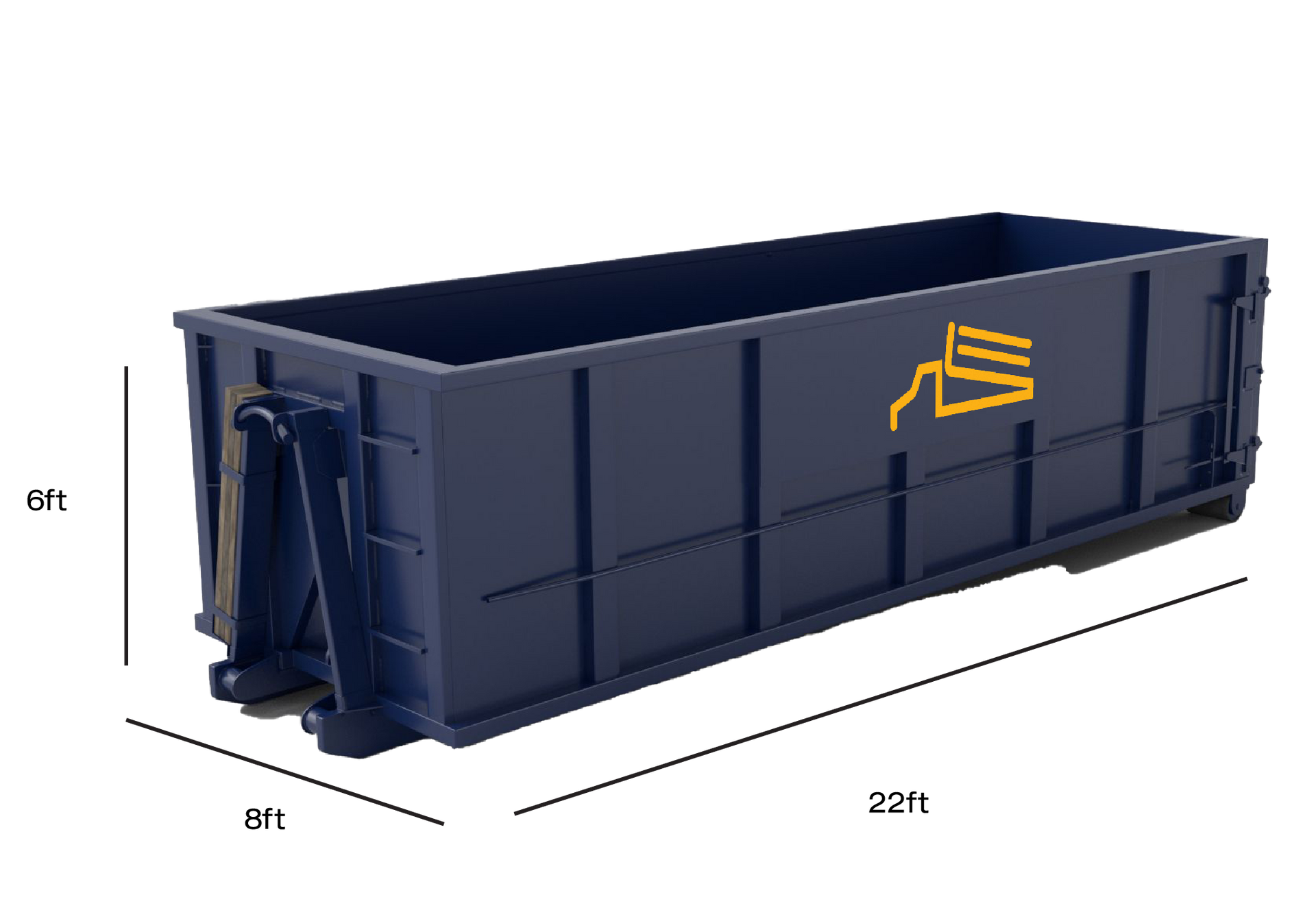 40-yard roofing dumpster for big jobs