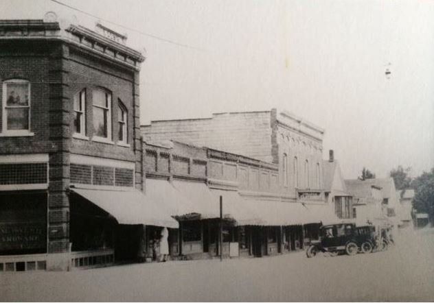 historic photo of downtown linden