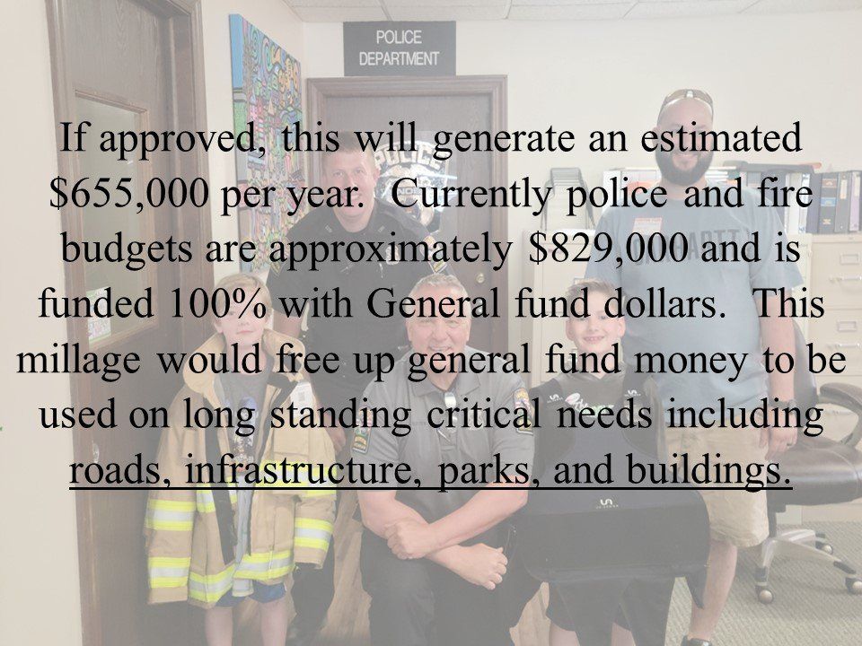 A group of people posing for a picture in front of a police department