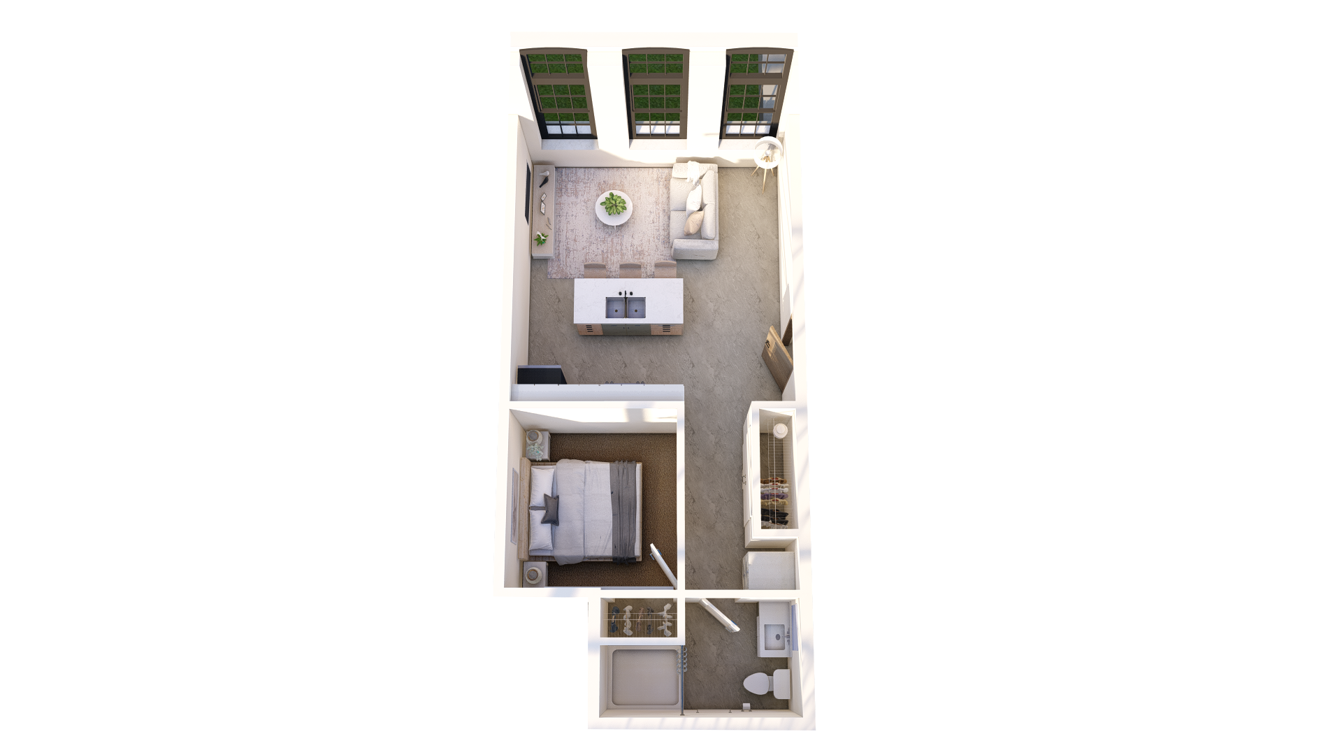 One bedroom type 5 floorplan