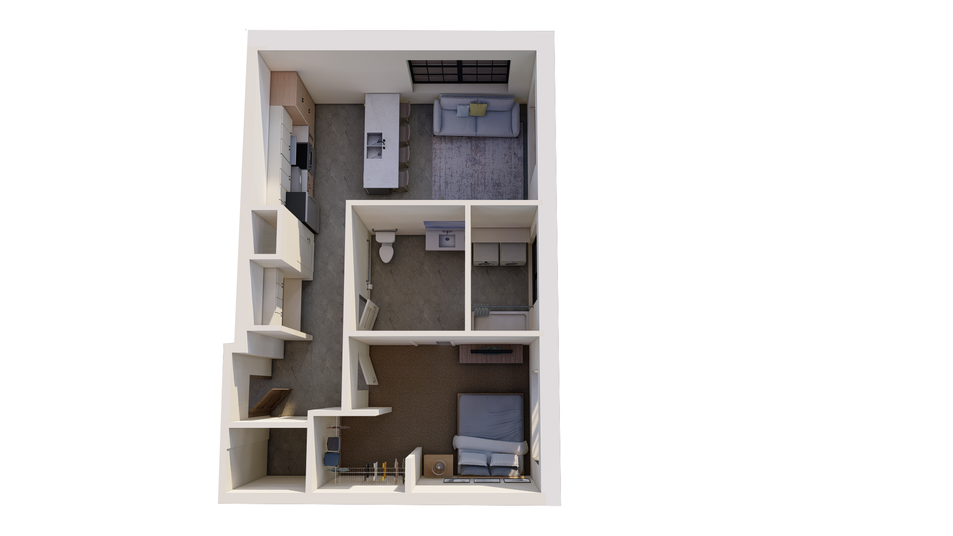One bedroom type 6 floorplan