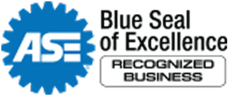 ASE Blue Seal of Excellence recognized business logo | Dub's Garage