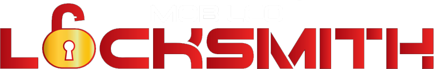 A red and yellow logo for MOBILCO LOCKSMITH & SECURITY