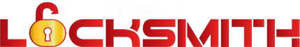 A red and yellow logo for MOBILCO LOCKSMITH & SECURITY