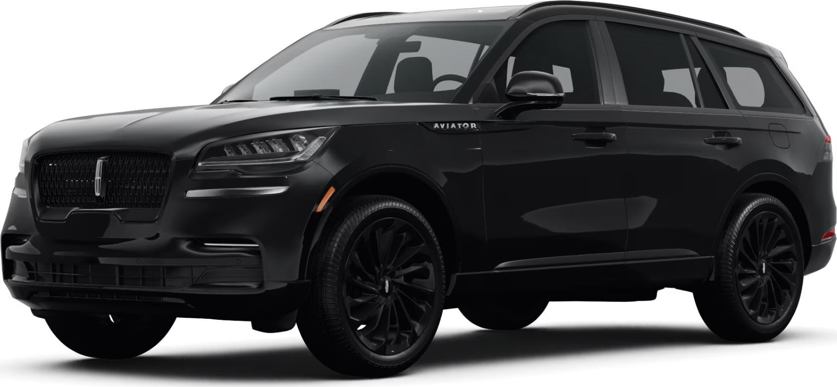 A black lincoln aviator is shown on a white background.