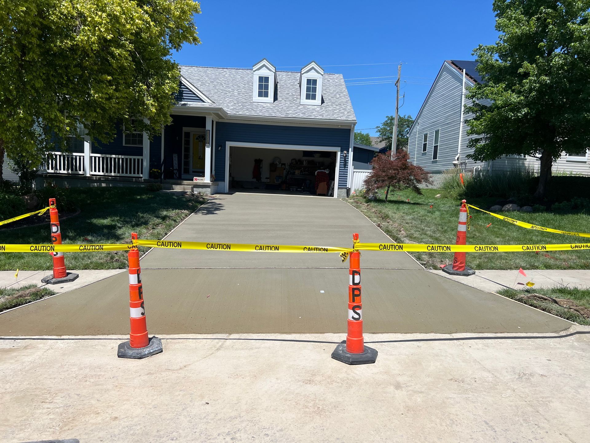 replacement residential driveway in Bennington, Nebraska