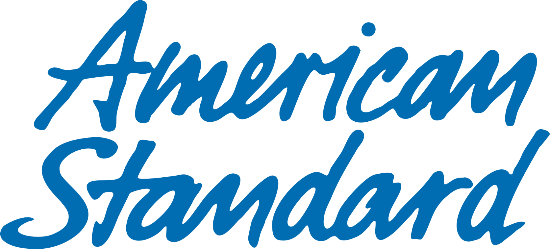 American Standard logo in blue script font.