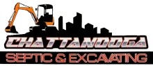 A logo for a company called chattanooga septic and excavating