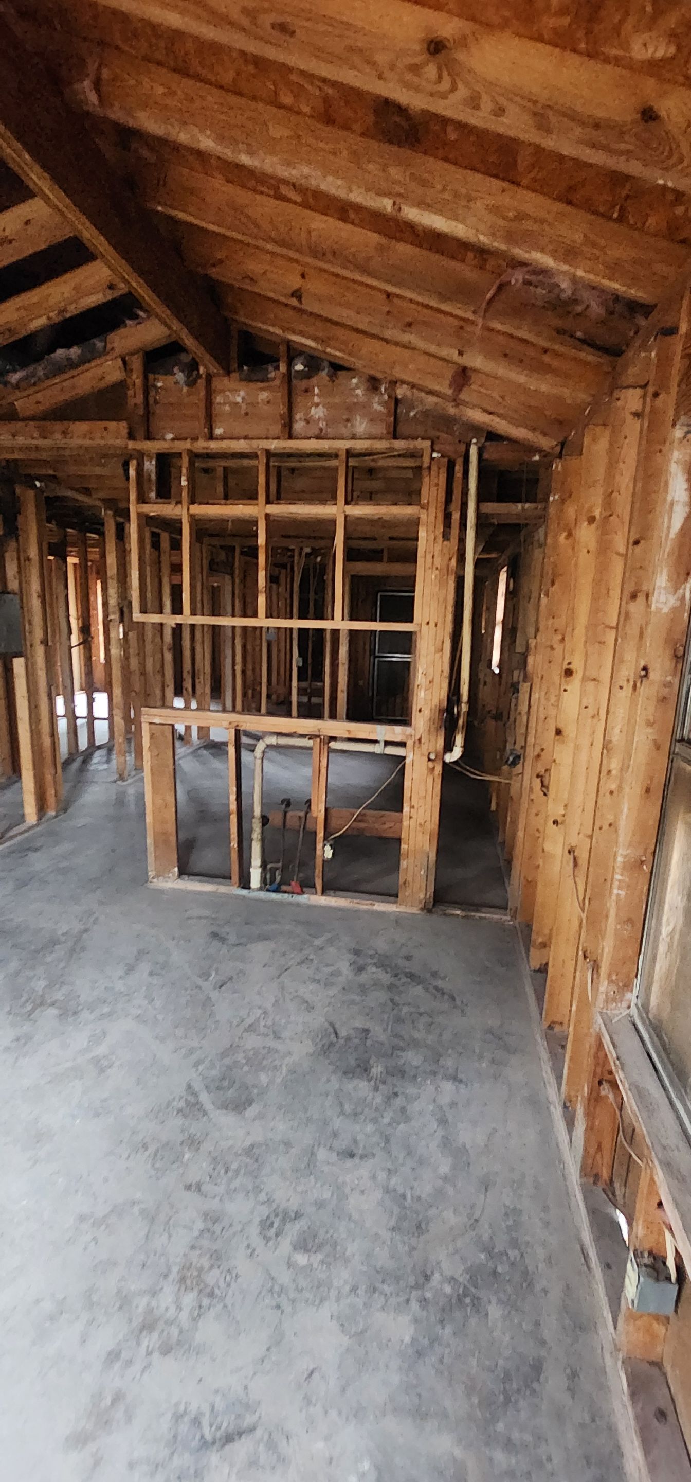 Man cleaning beige carpet with a professional steam cleaner in a living room.
