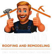 Cartoon man with a hammer and thumbs up promoting 