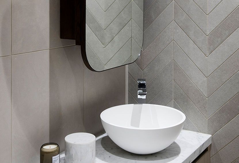 Modern Bathroom With White Vessel Sink — Burmah Constructions In Kangaroo Valley, NSW