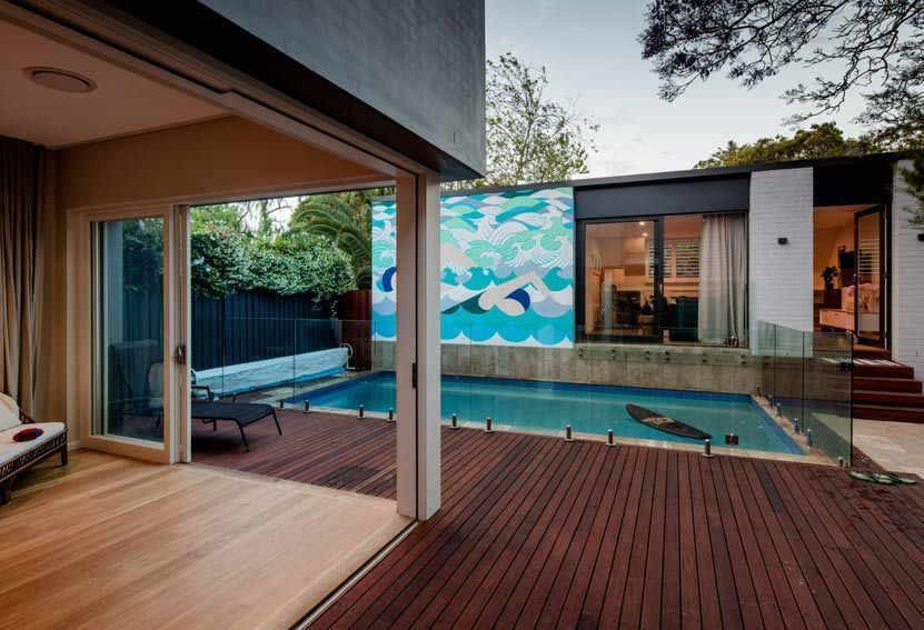 Modern Home With a Pool and Wooden Deck — Burmah Constructions In Kangaroo Valley, NSW