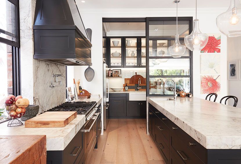 Modern Kitchen With Marble Countertops — Burmah Constructions In Kangaroo Valley, NSW