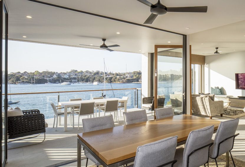 Open-air Dining Room Overlooking Water — Burmah Constructions In Kangaroo Valley, NSW
