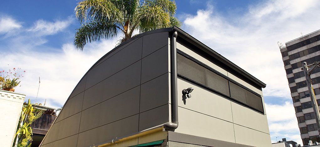 Modern Building With Curved Roof — Burmah Constructions In Kangaroo Valley, NSW