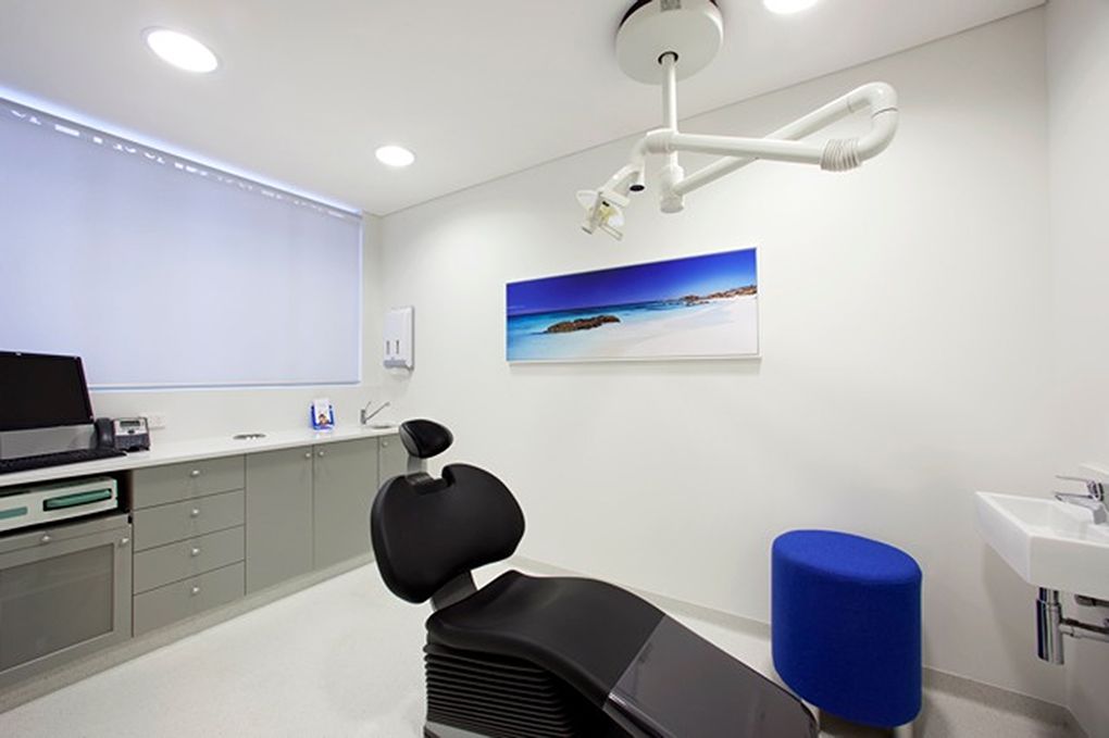 Dental Exam Room, Black Chair, Gray Cabinets — Burmah Constructions In Kangaroo Valley, NSW