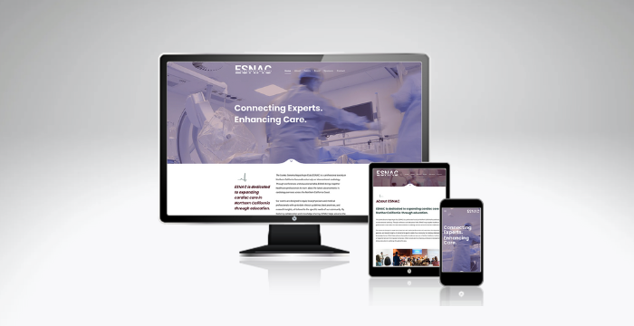 the ESNAC.org website shown in different screens 