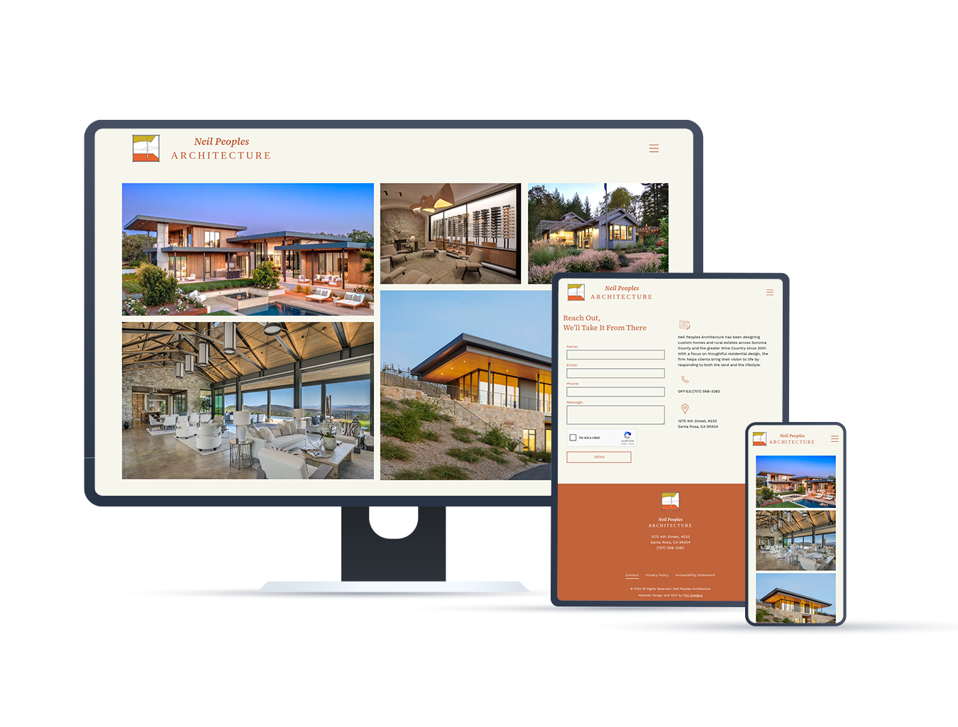 Architecture firm website design