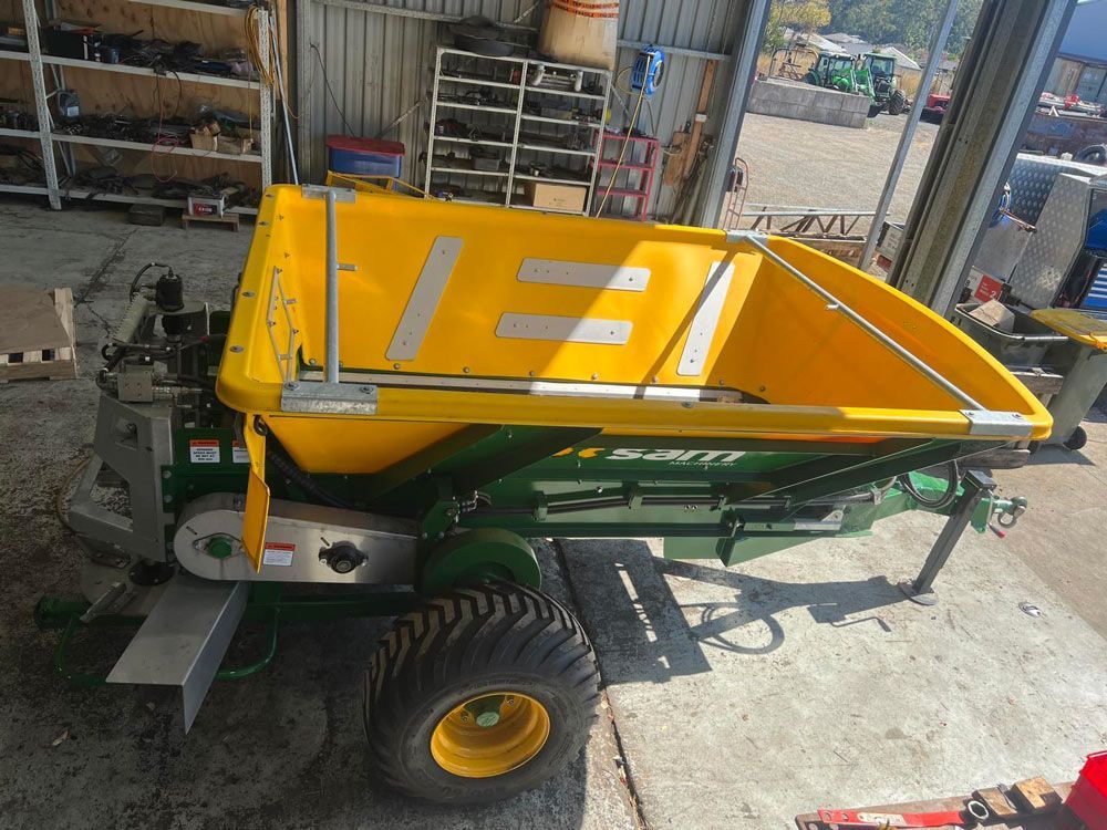 Yellow and Green Paint on Farm Machinery — Thompson's Farm Gear In Wauchope, NSW