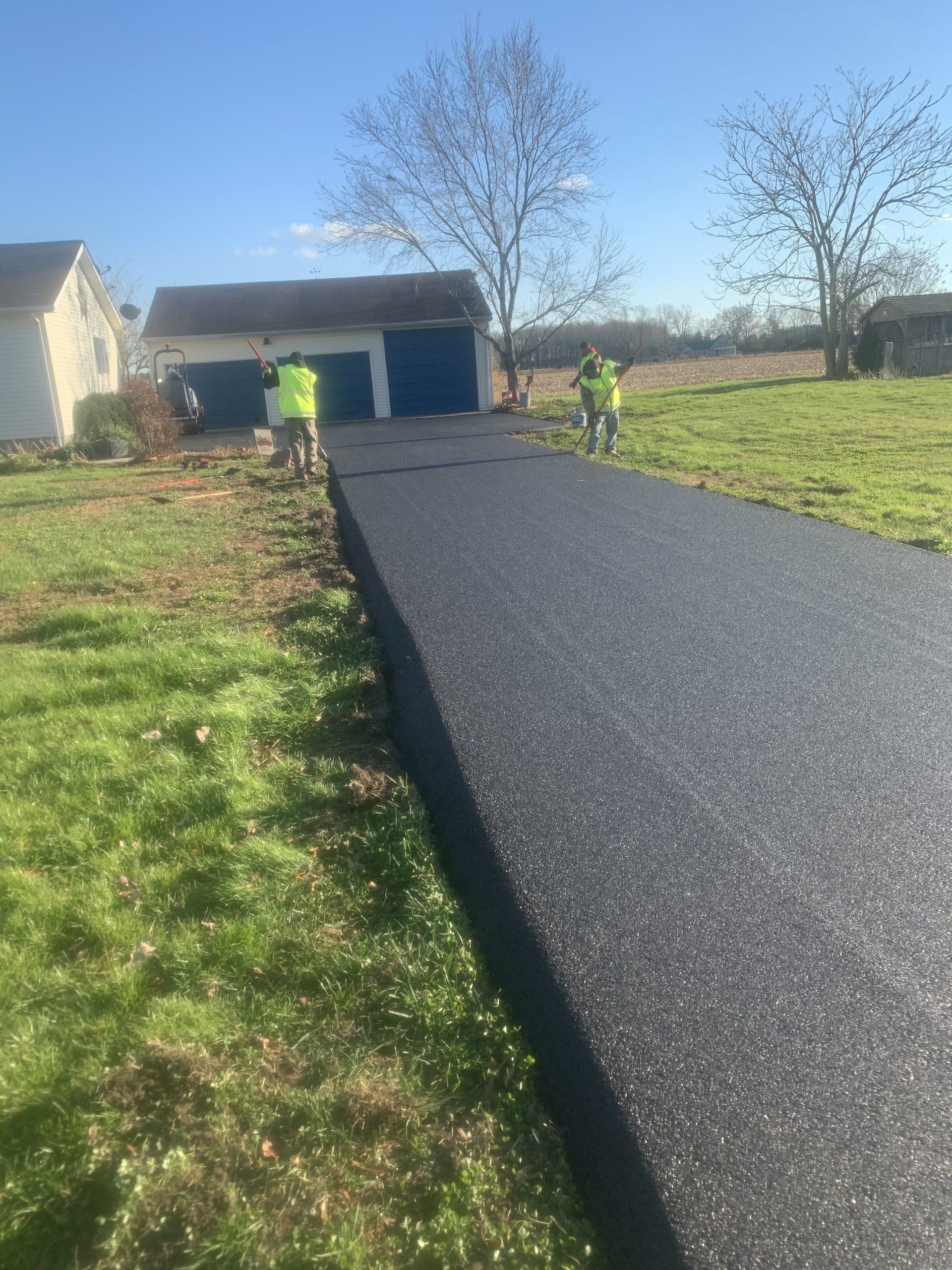 Clean Asphalt Road — Saint Georges, DE — All Counties Paving