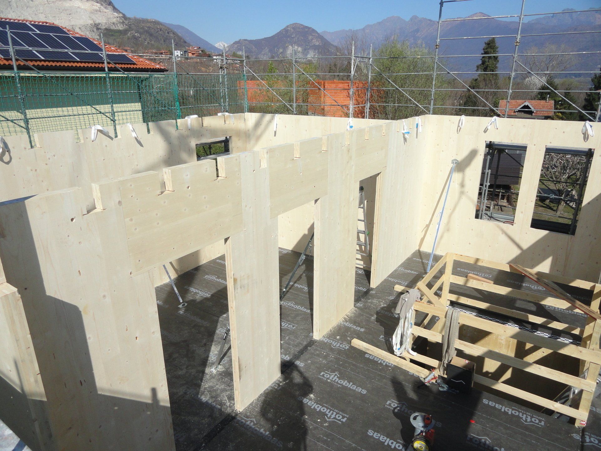 pareti in legno prefabbricate