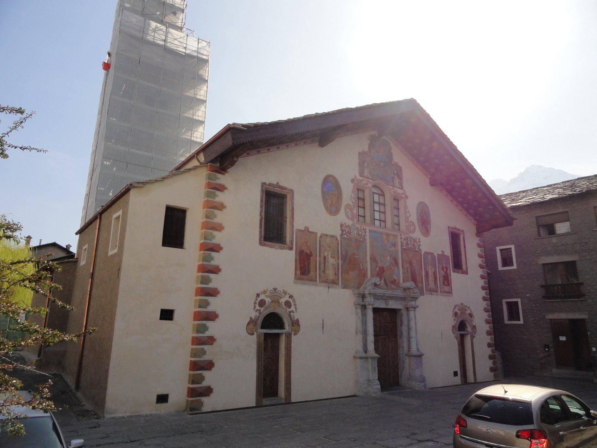 soffitto in legno di una chiesa