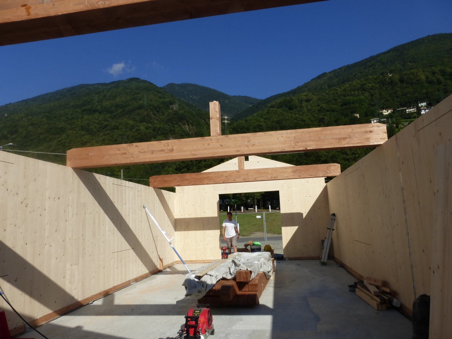 costruzione prefabbricata in legno