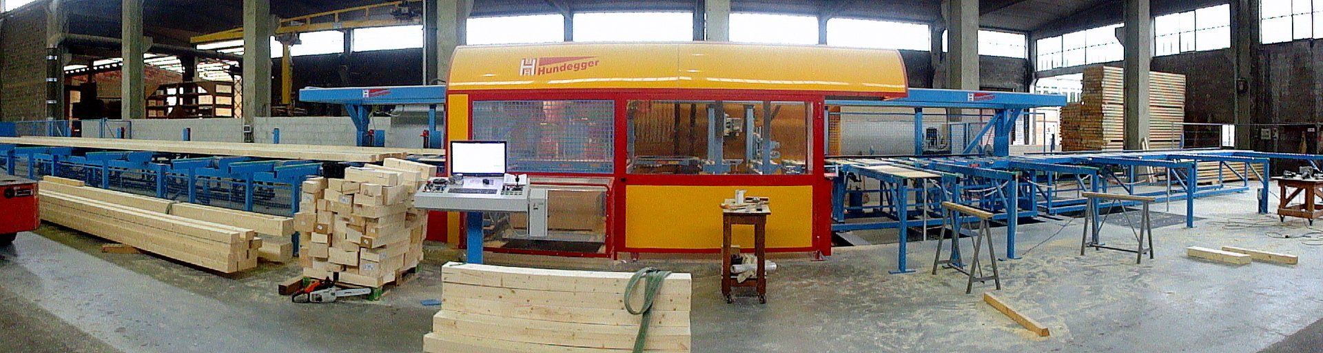 struttura per la lavorazione del legno