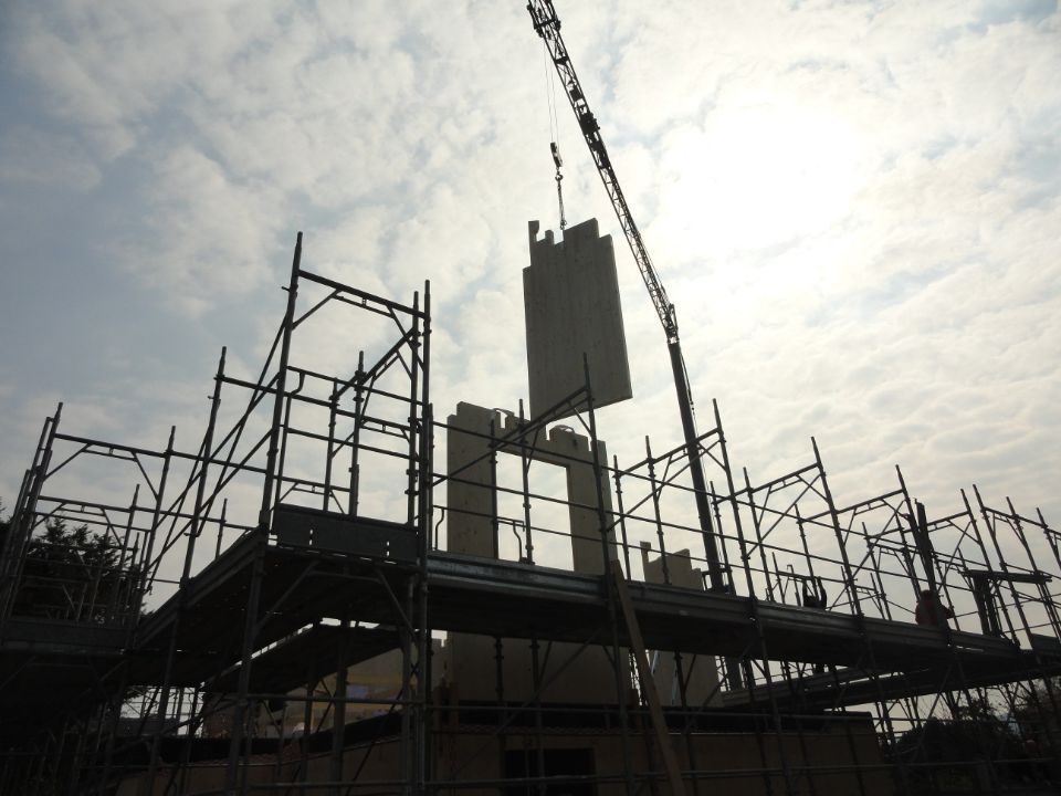 costruzione di una casa in legno