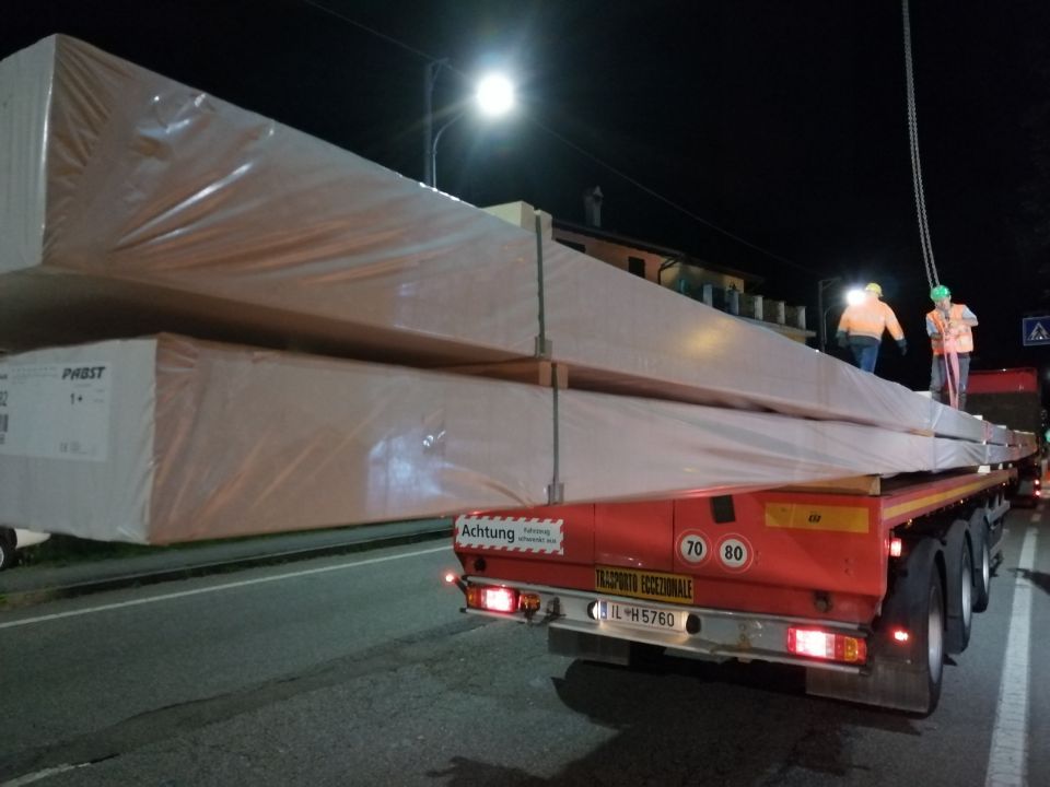 trasporto travi in legno