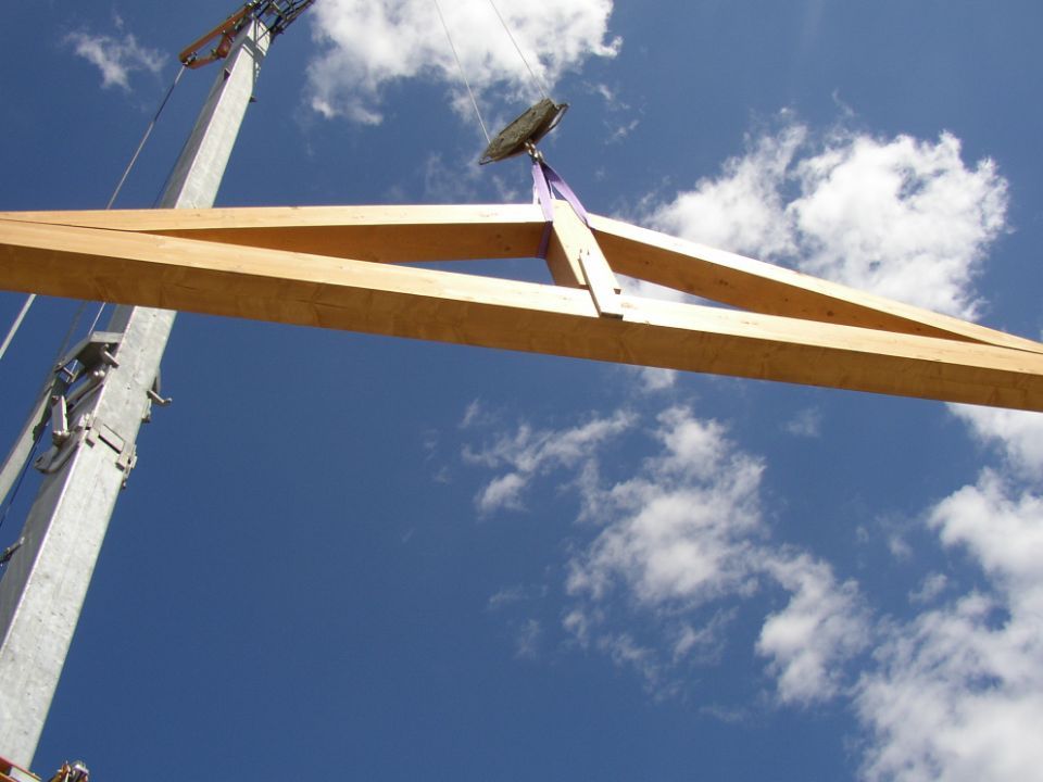 sollevamento assi di legno per casa