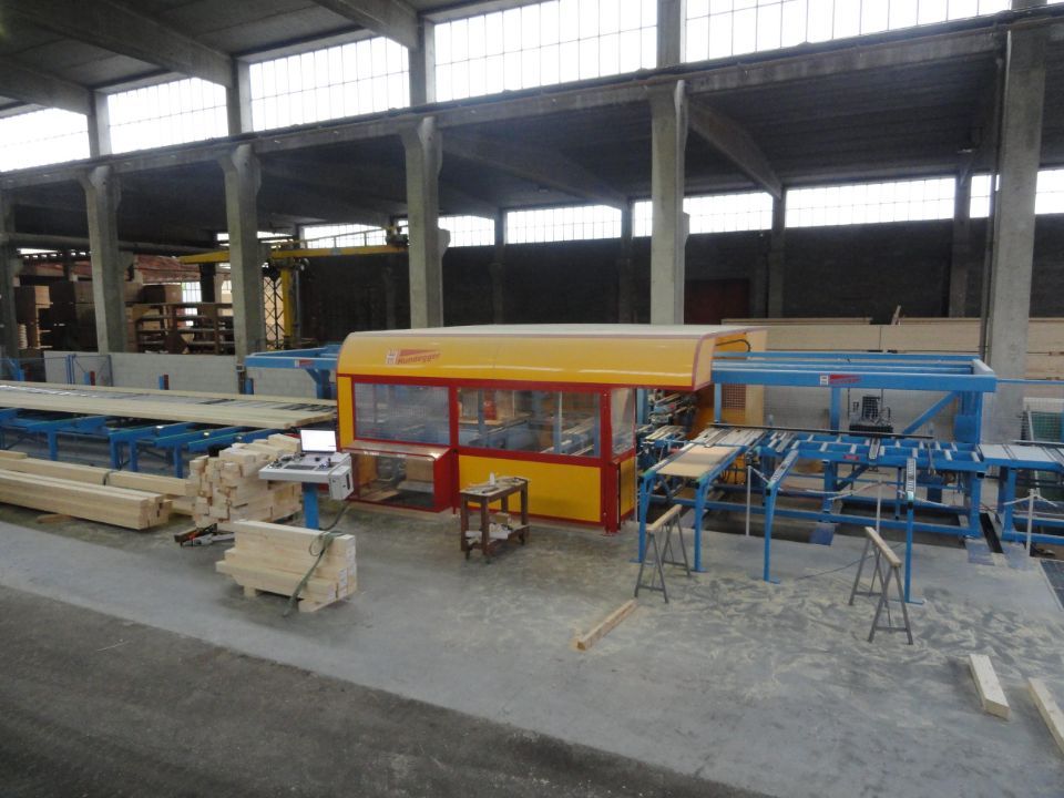 sistema di taglio legno automatico